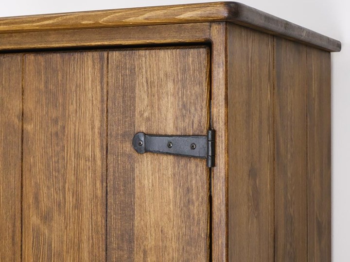 Szafa drewniana jednodrzwiowa Rustyk Głębokość 60 cm Wysokość 190 cm Drewno Styl Rustykalny Szerokość 57 cm Typ Gotowa