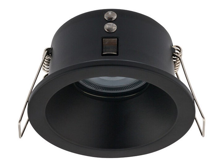 Podtynkowa lampa okrągła Charlie 8367 czarne oczko IP54 łazienkowe Oprawa stropowa Okrągłe Kolor Czarny