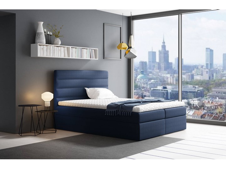 Łóżko kontynentalne 120x200 VELAR / z pojemnikiem Tkanina Kategoria Łóżka do sypialni Rozmiar materaca 120x200 cm