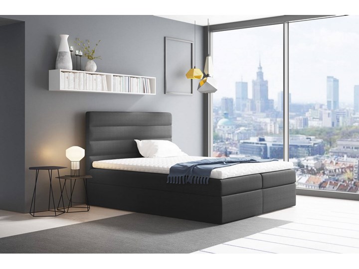 Łóżko kontynentalne 120x200 VELAR / z pojemnikiem Tkanina Kategoria Łóżka do sypialni