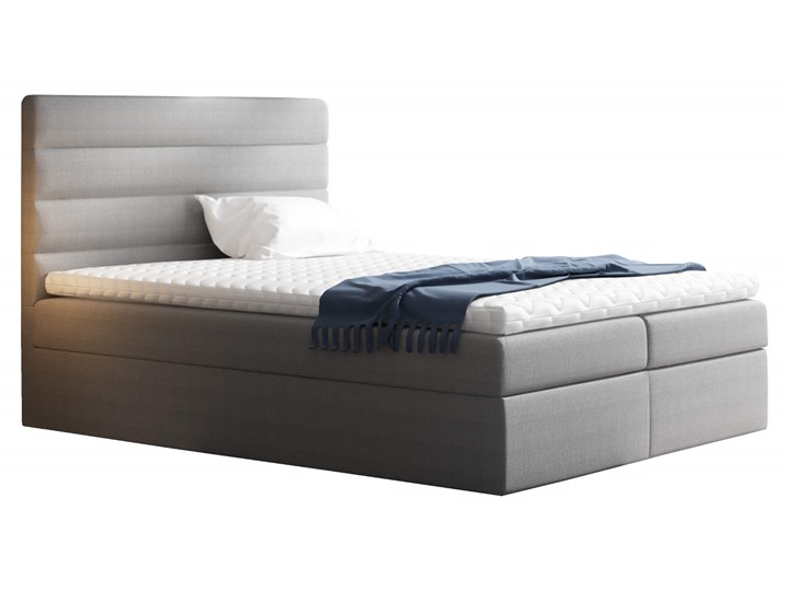 Łóżko kontynentalne 200x200 VELAR / z pojemnikiem Tkanina Kategoria Łóżka do sypialni Rozmiar materaca 200x200 cm