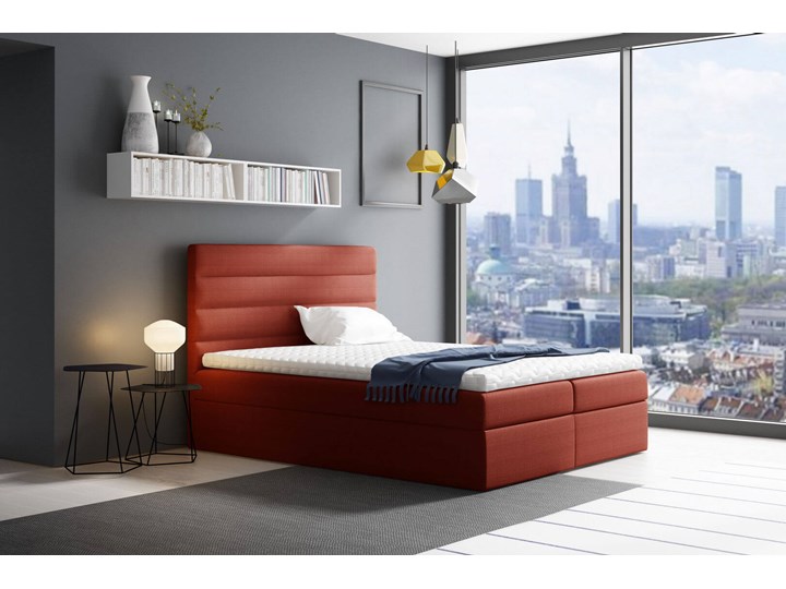 Łóżko kontynentalne 200x200 VELAR / z pojemnikiem Tkanina Rozmiar materaca 200x200 cm