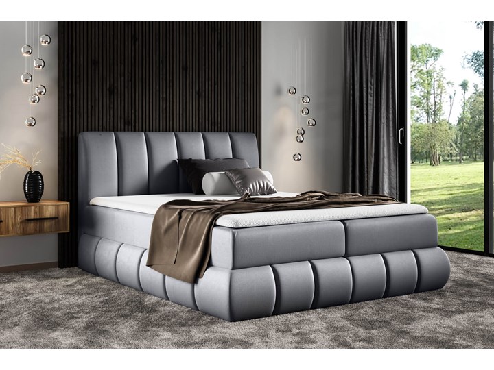 Łóżko kontynentalne 180x200 VENEZIA / z pojemnikiem Tkanina Kategoria Łóżka do sypialni