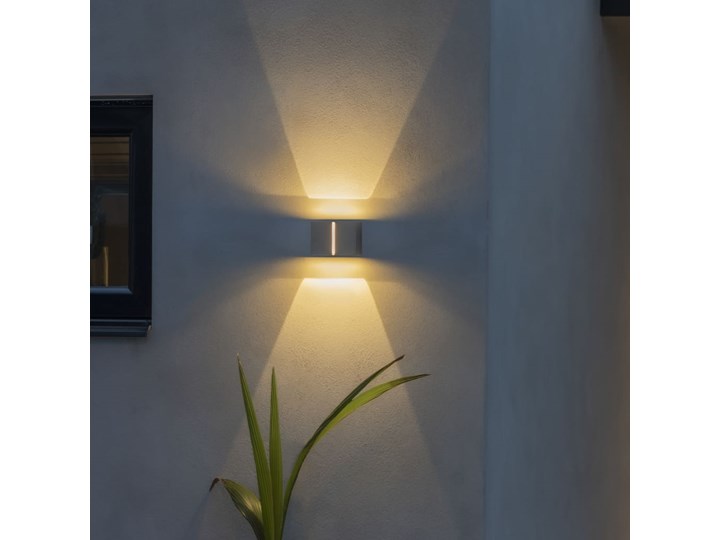 KONSTSMIDE Lampa ścienna LED Pavia, 4 x 3 W, ciemnoszara Kinkiet ogrodowy Lampa LED Kategoria Lampy ogrodowe Kolor Szary