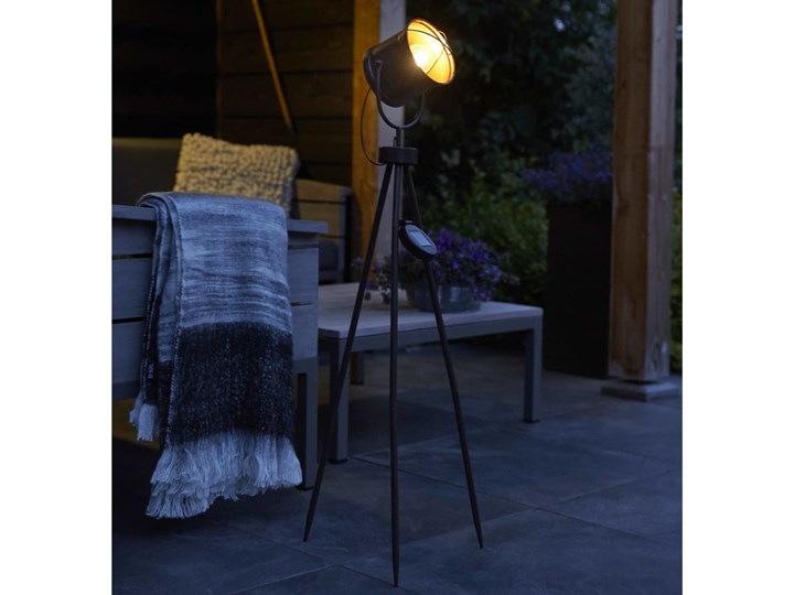 Luxform Ogrodowa lampa solarna LED Leipzig, stylizowana na studyjną Kategoria Lampy ogrodowe Lampa LED Kolor Czarny