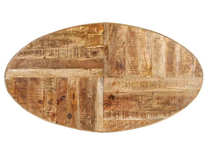 vidaXL Stół jadalniany, 160 x 90 x 75 cm, surowe drewno mango Stal Kategoria Stoły kuchenne