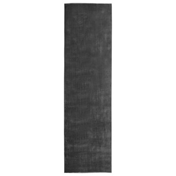 vidaXL Dywanik z możliwością prania, antracytowy 100x400 cm, poliester