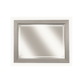 Nowoczesne lustro podświetlane LED  w srebrnej ramie