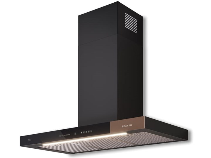 Okap FABER T-AIR KL 90 BK/Brass Okap kominowy Okap przyścienny Kategoria Okapy Sterowanie Elektroniczne