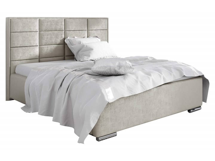 Łóżko tapicerowane 180x200 CAPRI z pojemnikiem Metal Tkanina Kategoria Łóżka do sypialni