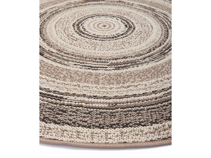 Beżowy dywan odpowiedni na zewnątrz Universal Silvana Rutto, ⌀ 120 cm Okrągły Pomieszczenie Salon Dywany 120x120 cm Syntetyk Kategoria Dywany
