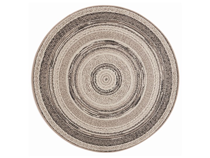 Beżowy dywan odpowiedni na zewnątrz Universal Silvana Rutto, ⌀ 120 cm Syntetyk Dywany Okrągły 120x120 cm Pomieszczenie Salon