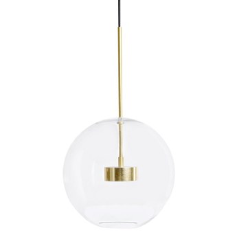 Lampa wisząca CAPRI złota - 60 LED, aluminium, szkło