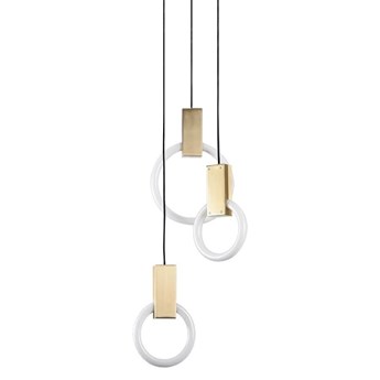 Lampa wisząca HOPP DISC 3 złota