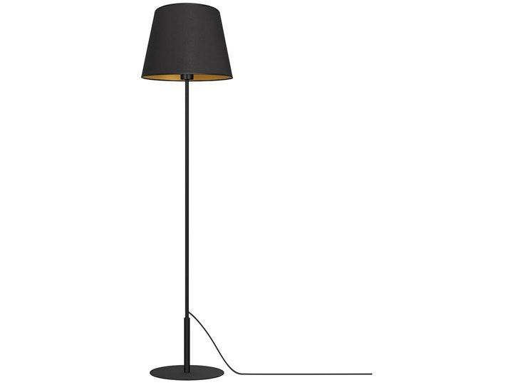Lampa podłogowa ARDEN 1xE27/60W/230V czarny/złoty Tkanina Tworzywo sztuczne Metal Kategoria Lampy podłogowe