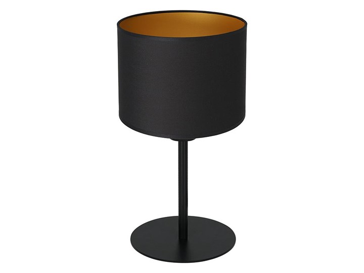 Lampa stołowa ARDEN 1xE27/60W/230V śr. 18 cm czarny/złoty Tkanina Tworzywo sztuczne Wysokość 34 cm Metal Kategoria Lampy stołowe