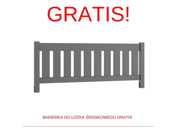 Łóżko piętrowe BLANKA Lano Meble Drewno Kategoria Łóżka dla dzieci Liczba miejsc Trzyosobowe