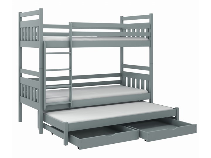 Łóżko piętrowe SEWERYN Lano Meble Kategoria Łóżka dla dzieci Drewno Kolor Biały