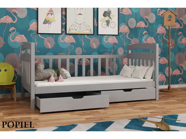 Łóżko dziecięce TOBIASZ Lano Meble Tradycyjne Drewno Kolor Brązowy Kategoria Łóżka dla dzieci