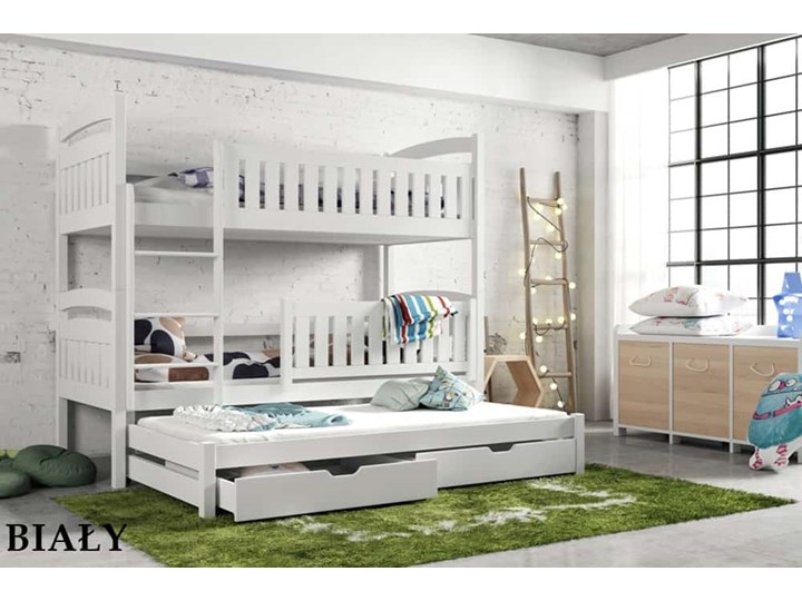 Łóżko piętrowe BLANKA Lano Meble Drewno Kategoria Łóżka dla dzieci Liczba miejsc Trzyosobowe
