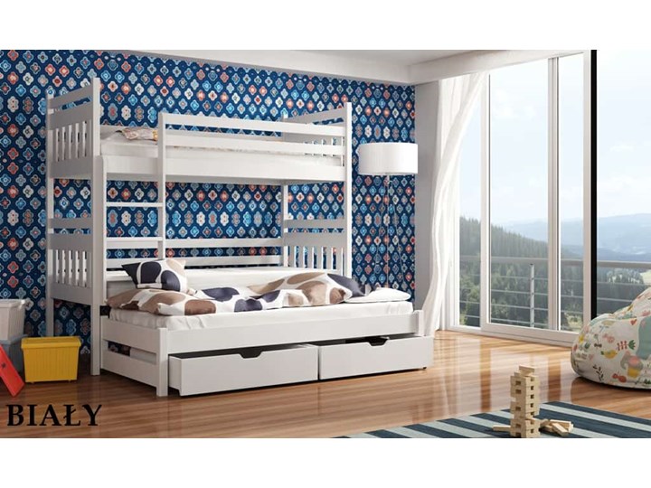 Łóżko piętrowe SEWERYN Lano Meble Kolor Biały Drewno Kategoria Łóżka dla dzieci
