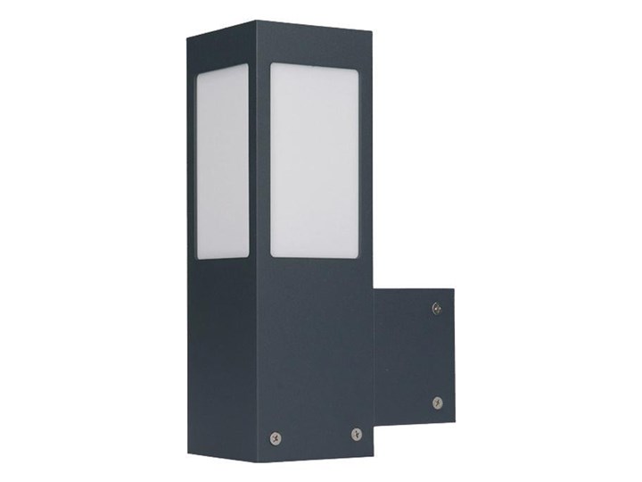 Zewnętrzna lampa ogrodowa ścienna - kinkiet (10x10cm, 1xE27) Radex (Arkad 3K XL) Kolor Szary Kinkiet ogrodowy Kategoria Lampy ogrodowe