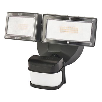 Lampa zewnętrzna, garażowa, ścienna - regulowany reflektor naświetlacz z czujnikiem ruchu i zmierzchu (LED 36W) SU-MA (duo)