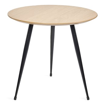 Stolik kawowy OLBERG z metalowymi nogami 50x45 cm - Homla