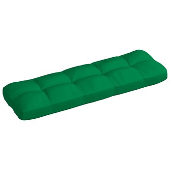 vidaXL Poduszka na sofę z palet, zielona, 120x40x10 cm