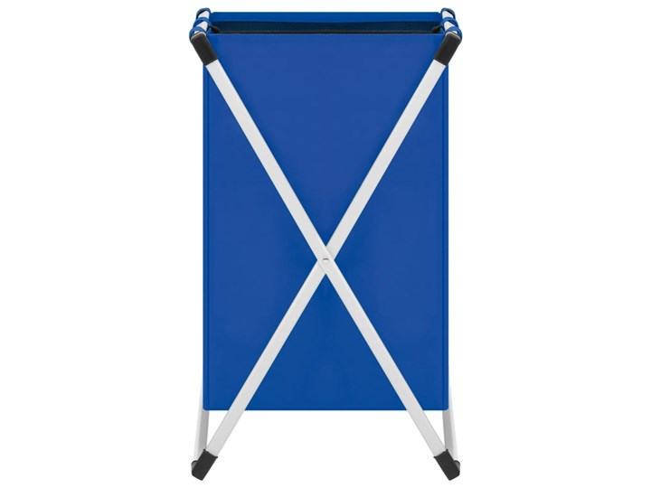 vidaXL 2-komorowy sortownik na pranie, niebieski Metal Tkanina Kategoria