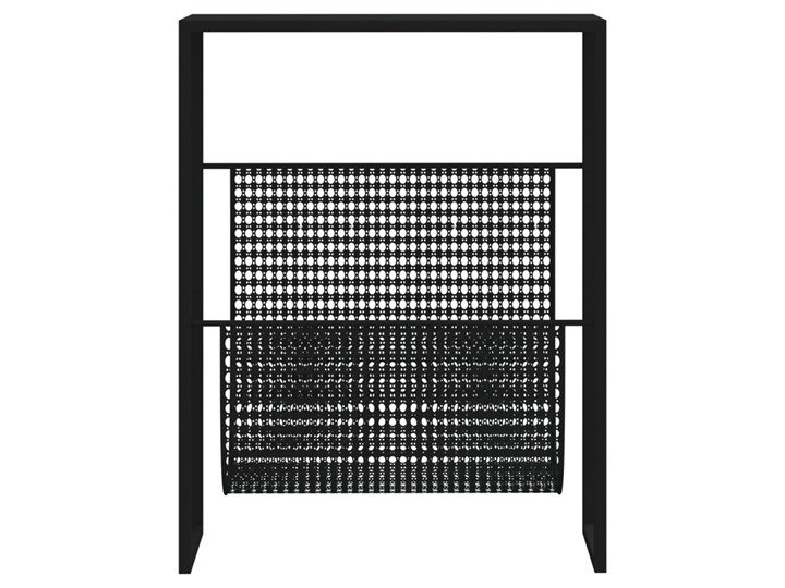 vidaXL Stojak na gazety, czarny, 35x15x45 cm, stal Kategoria Gazetniki