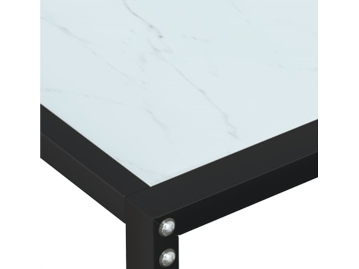 vidaXL Konsola, biały marmur, 140x35x75,5 cm, szkło hartowane Stal nierdzewna Głębokość 35 cm Wysokość 76 cm Szerokość 140 cm Kategoria Konsole