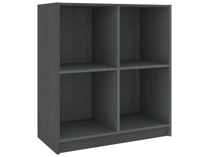 vidaXL Szafka boczna, szara, 70x33x76 cm, lite drewno sosnowe Płyta MDF Głębokość 33 cm Szerokość 70 cm Sosna Styl Nowoczesny Stojące Kategoria Szafki i regały