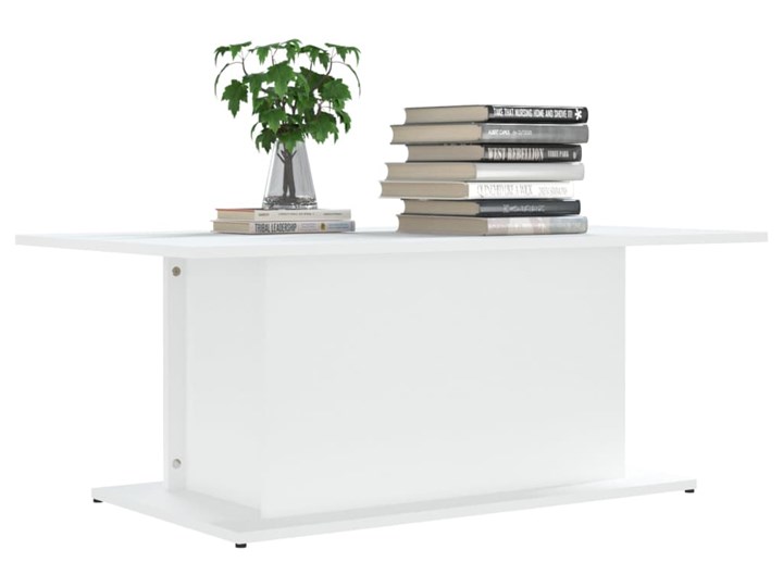 vidaXL Stolik kawowy, biały, 102x55,5x40 cm, płyta wiórowa Szerokość 55,5 cm Kategoria Stoliki i ławy Długość 120 cm Kształt blatu Prostokątne