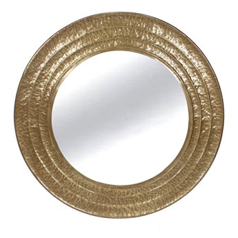 Okrągłe lustro złoty metal mosiądz Ø81 cm TOYJ19-339