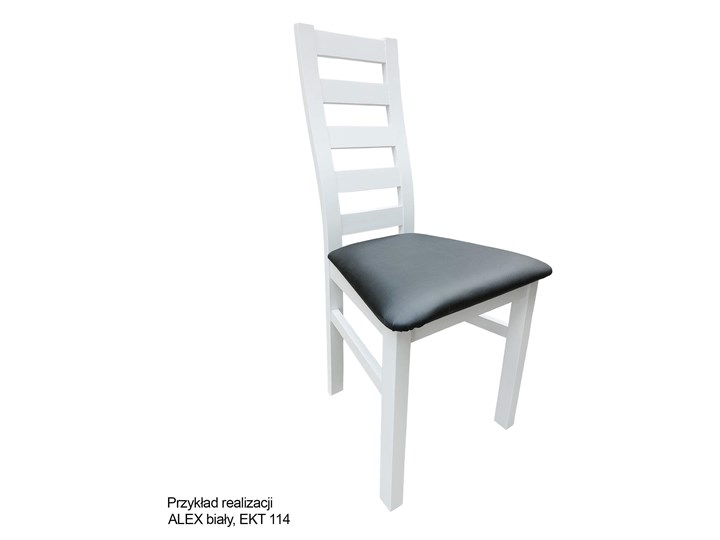 Drewniane krzesło do jadalni ALEX kolory do wyboru Drewno Kategoria Krzesła kuchenne Tkanina Szerokość 45 cm Wysokość 94 cm Pomieszczenie Jadalnia