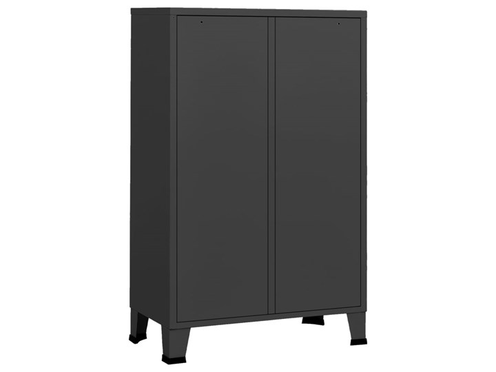 vidaXL Szafa w stylu industrialnym, antracytowa, 67x35x107 cm, stal Metal Szerokość 67 cm Głębokość 35 cm Kolor Czarny