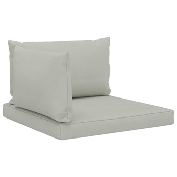 vidaXL Poduszki na sofę z palet, 3 szt., beżowe, tkanina