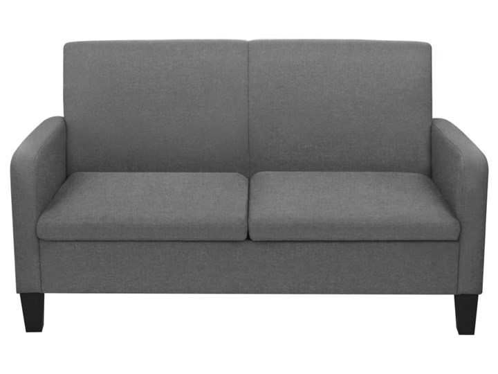 vidaXL Kanapa 2-osobowa, ciemnoszara, 135x65x76 cm