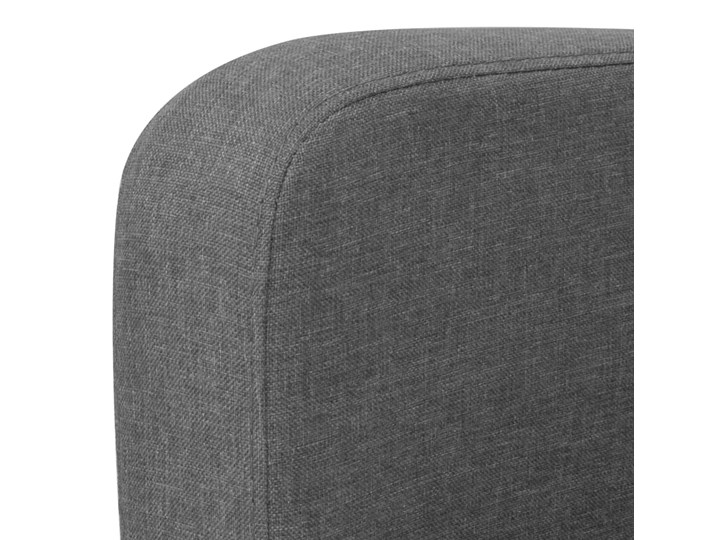 vidaXL Kanapa 2-osobowa, ciemnoszara, 135x65x76 cm