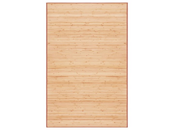 vidaXL Mata bambusowa na podłogę, 100 x 160 cm, brązowa Syntetyk Nieregularny Kategoria Dywany Dywany sznurkowe 100x160 cm Kolor Beżowy