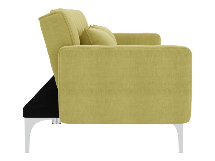 vidaXL Sofa rozkładana, zielona, tapicerowana tkaniną