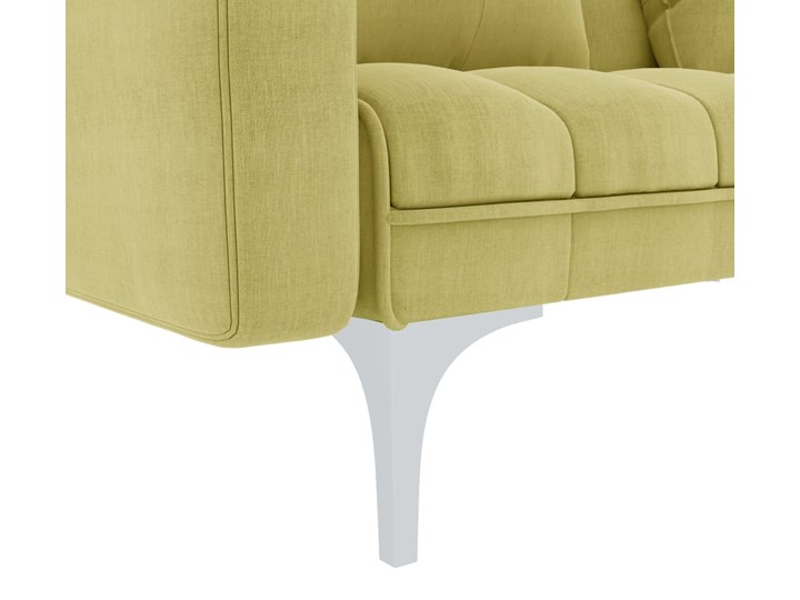 vidaXL Sofa rozkładana, zielona, tapicerowana tkaniną