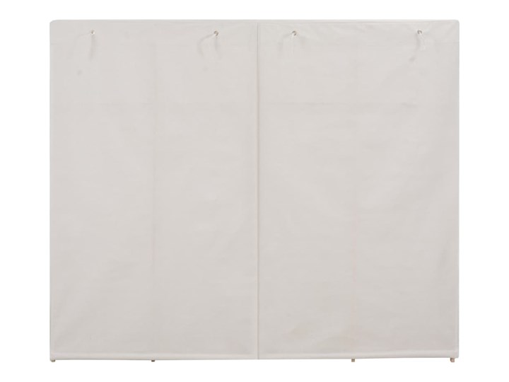 vidaXL Szafa, biała, 200x40x170 cm, materiałowa Drewno Głębokość 40 cm Tkanina Tworzywo sztuczne Kategoria Szafy do garderoby