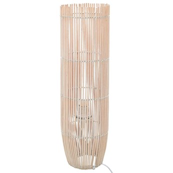 vidaXL Lampa podłogowa, wiklina, biała, 61 cm, E27