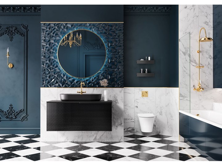 Lustro Łazienkowe Led 60X60 Elita Sharon Round Pomieszczenie Łazienka Kategoria Lustra