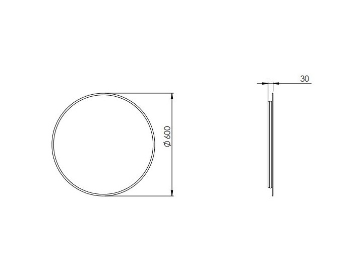 Lustro Łazienkowe Led 60X60 Elita Sharon Round Pomieszczenie Łazienka