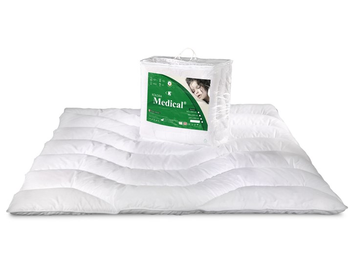 Kołdra Medical Biała - 2 x 2.20 m Kolor Biały 200x220 cm Syntetyczna Kategoria Kołdry