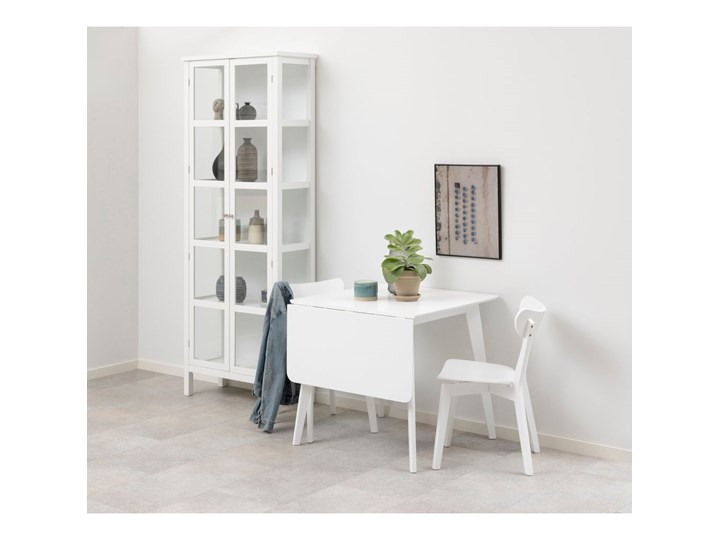 Stół rozkładany Roxby 80-120x76 cm biały Drewno Kształt blatu Prostokątny Płyta MDF Kategoria Stoły kuchenne