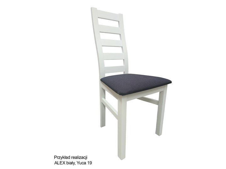 Drewniane krzesło do jadalni ALEX kolory do wyboru Szerokość 45 cm Drewno Rodzaj(n) Krzesła Tkanina Wysokość 94 cm Kategoria Krzesła kuchenne